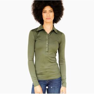 An Capall Long Sleeve Gracie Shirt Forest Green Size XS